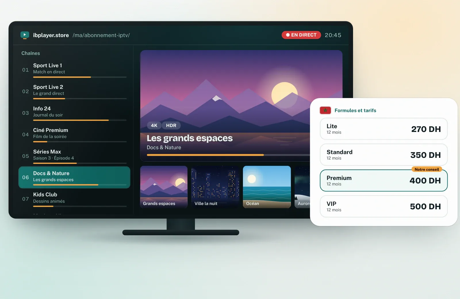Abonnement IPTV Maroc : guide TV sur Smart TV et formules d’abonnement de 12 mois avec leurs prix
